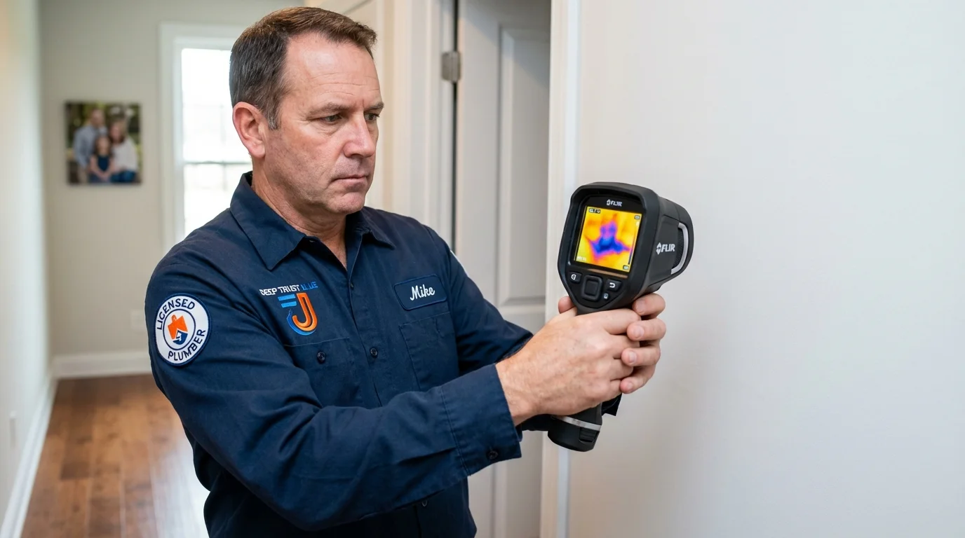 Thermal imaging leak detection by Johns Plumbing LLC in Hull